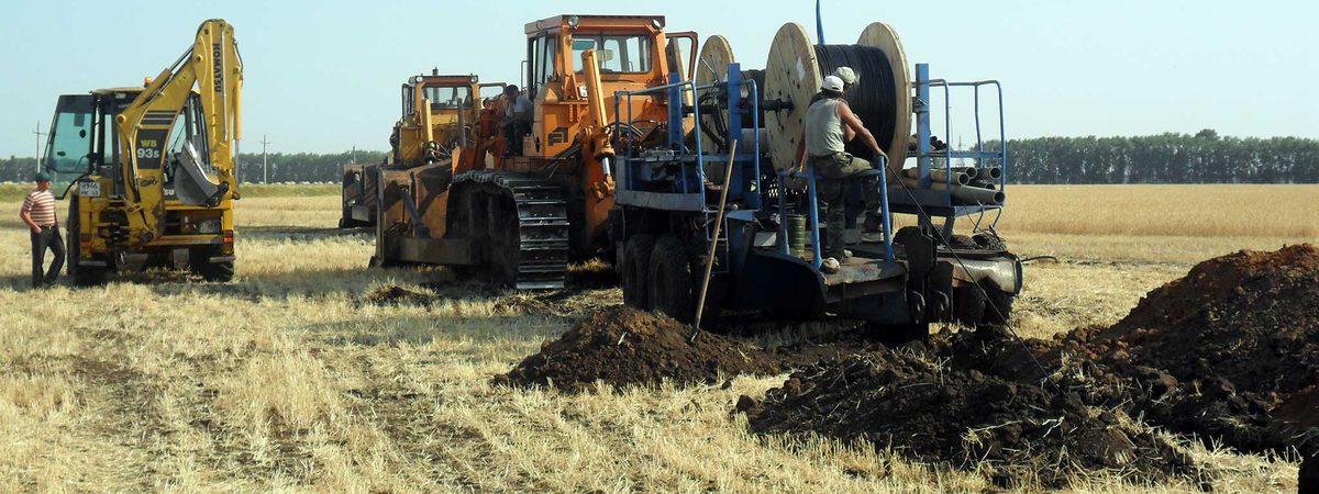 Прокладка коммуникаций на промышленном объекте